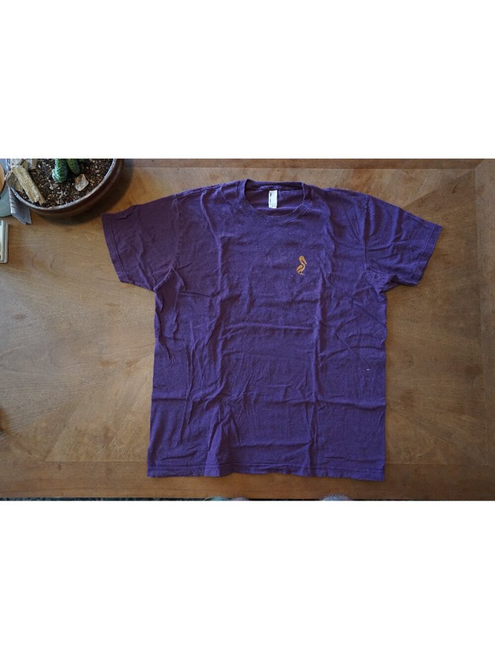Union Justice Confidence Pelican Graphic T-Shirt Purple Men's Large LA Union Tee